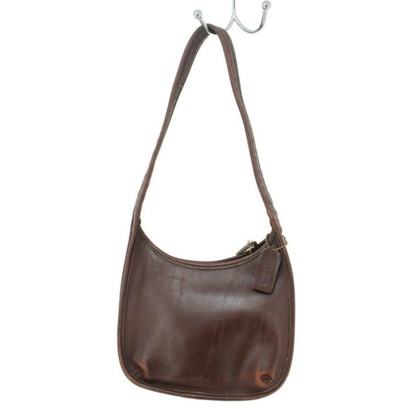 Coach Handbags - Vintage 90s Coach 9020 Brown Leather Ergo Handbag Purse Made in Costa Rica